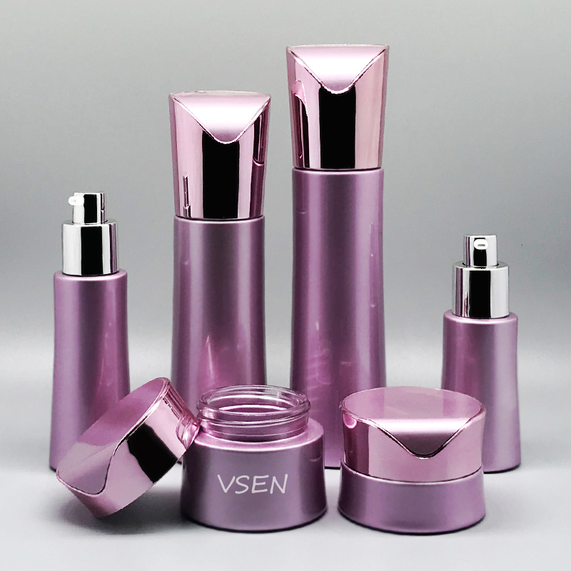 化妆品套装瓶  粉红色拇指瓶定制 化妆品乳液按(图4)