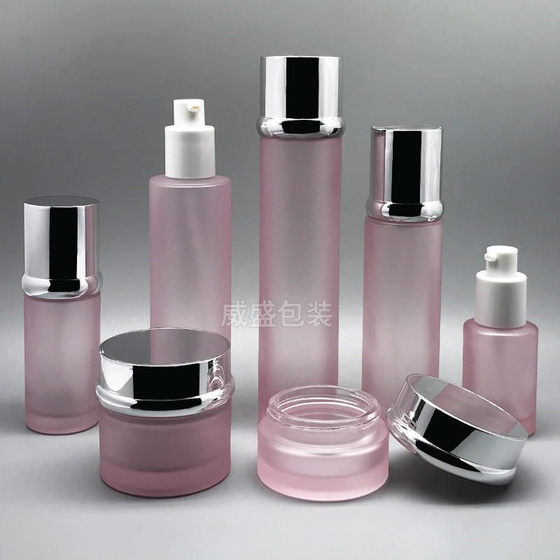 化妆品玻璃瓶粉色瓶(图4)